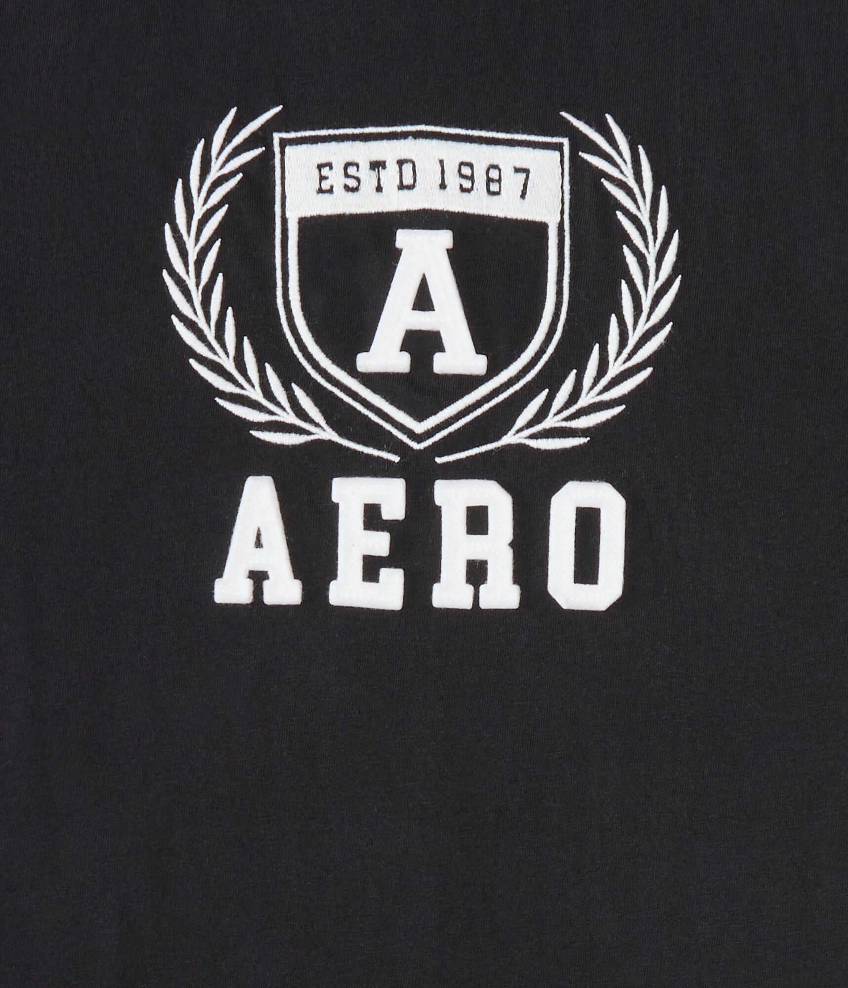 Aero Laurel Crest Appliqu&eacute; Graphic Tee