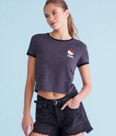 Hello Kitty Santa Ringer Baby Tee