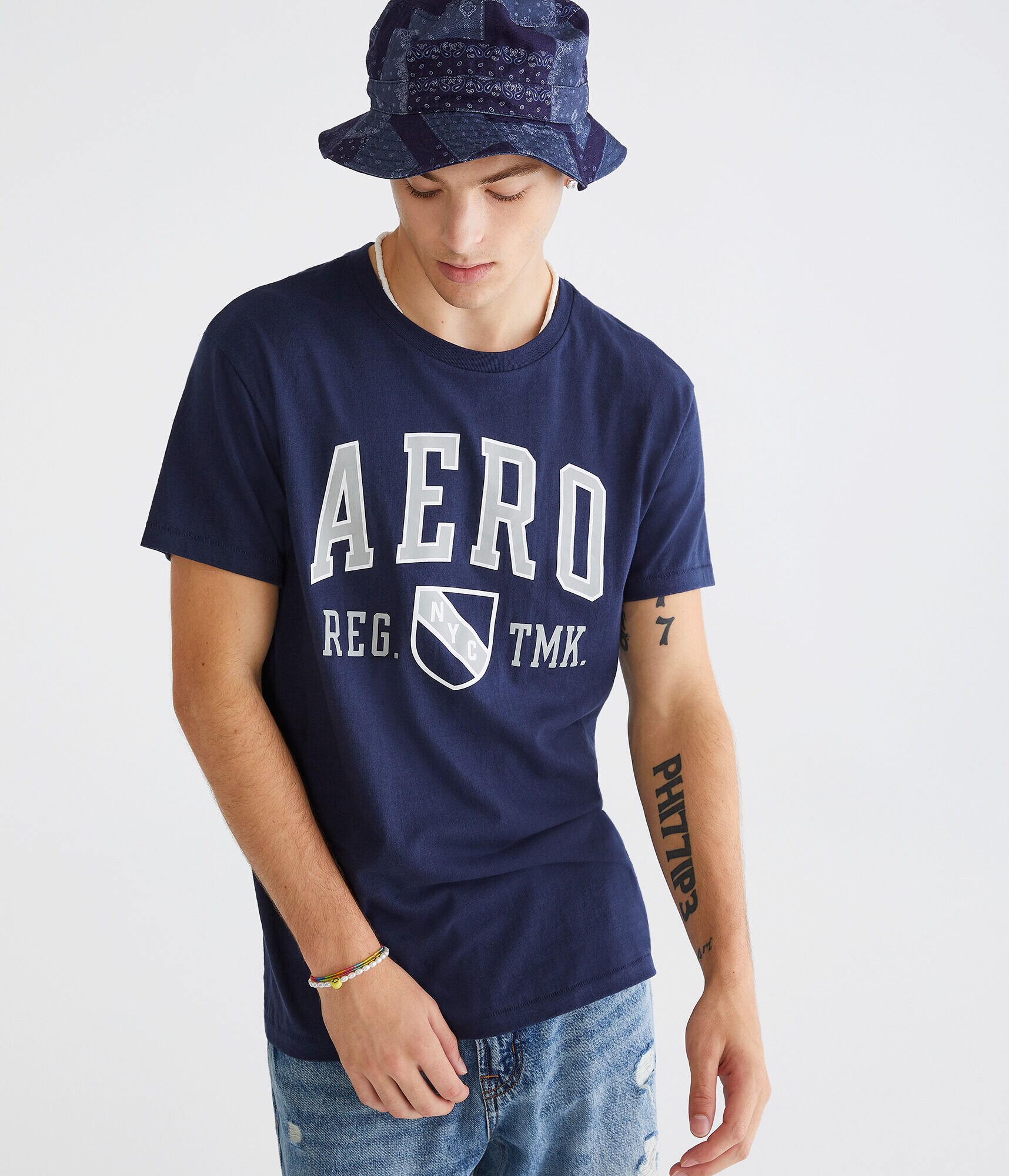 Aero NYC Trademark Logo Graphic Tee