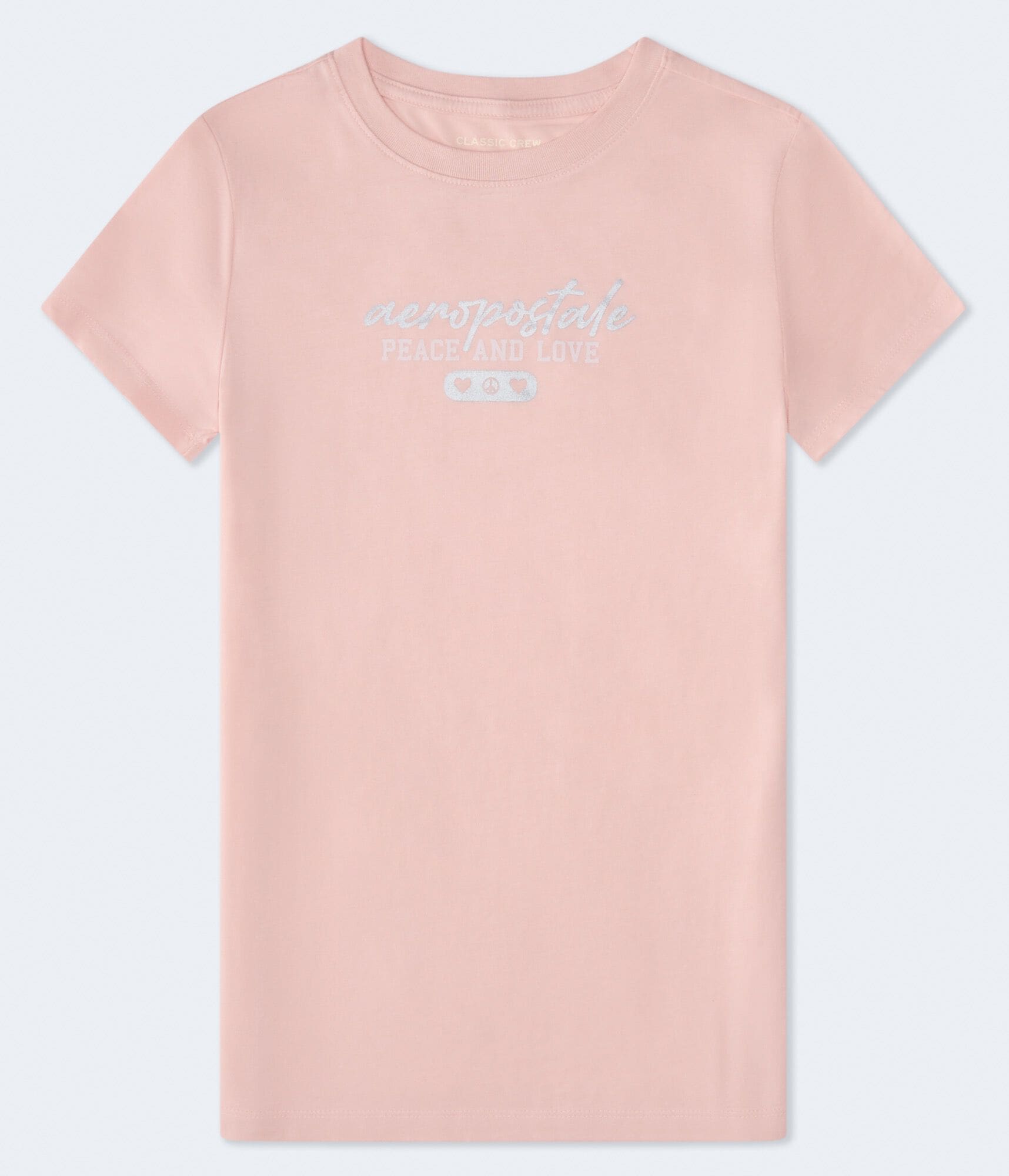 Image of Aeropostale Peace And Love Foil Graphic Tee