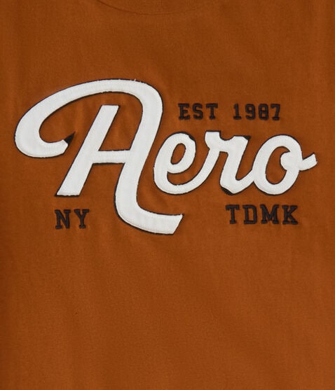 Aero Script Appliqué Graphic Tee Aero Script Appliqué Graphic Tee