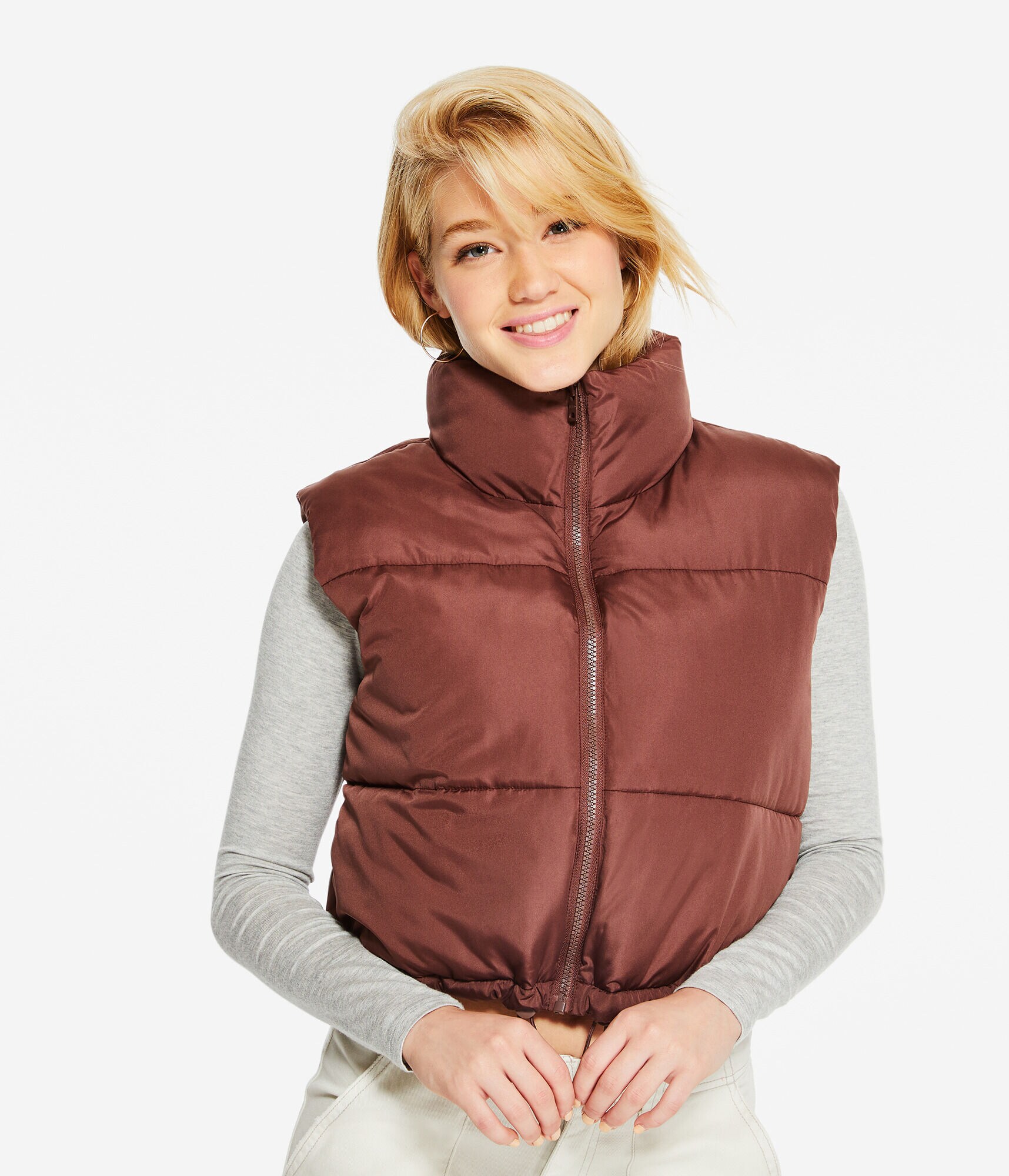 Lightweight Cropped Puffer Vest
