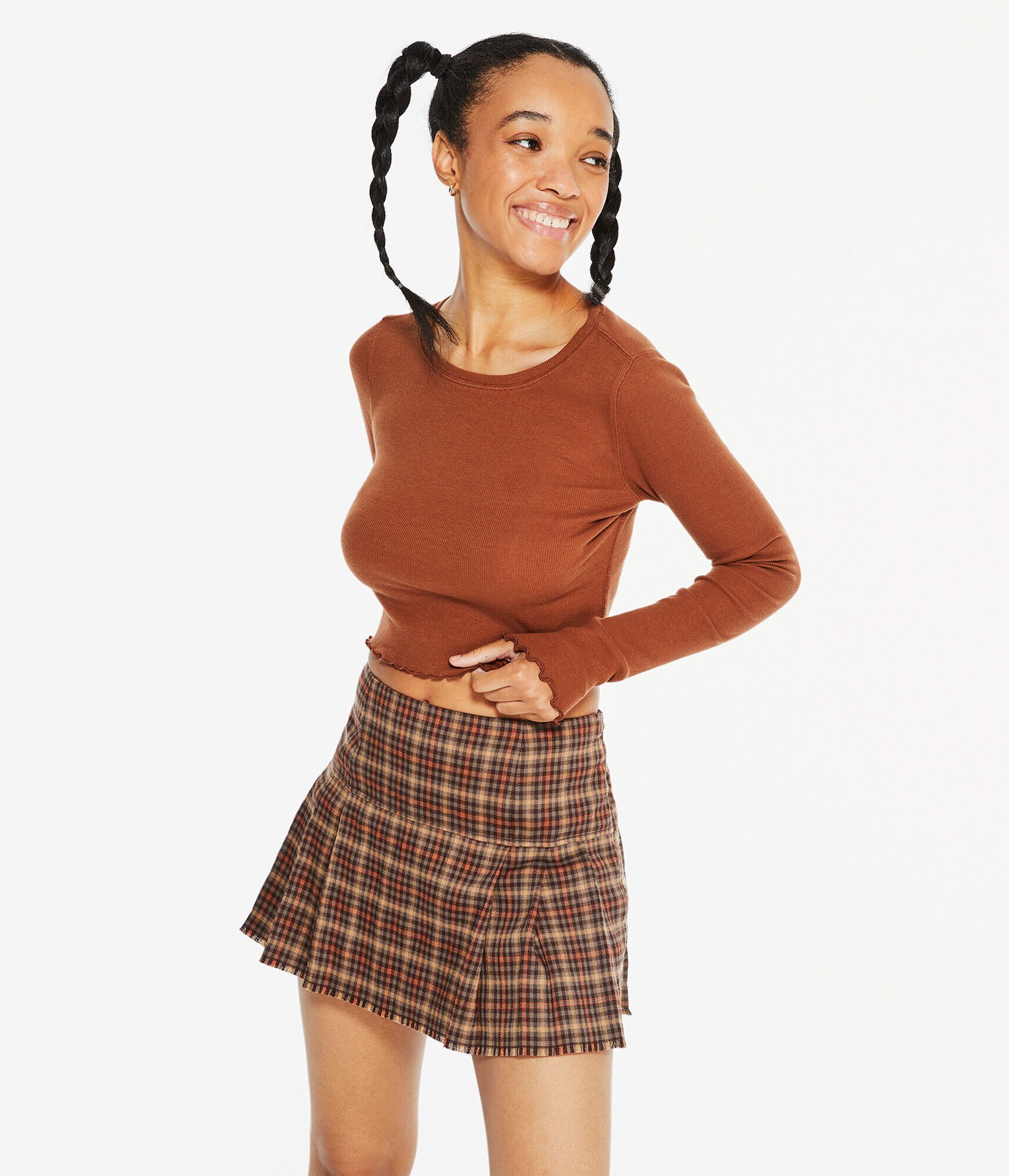 Long Sleeve Pop Punk Cropped Baby Tee