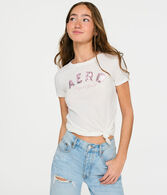 Aero Original Brand Sequin Graphic Tee