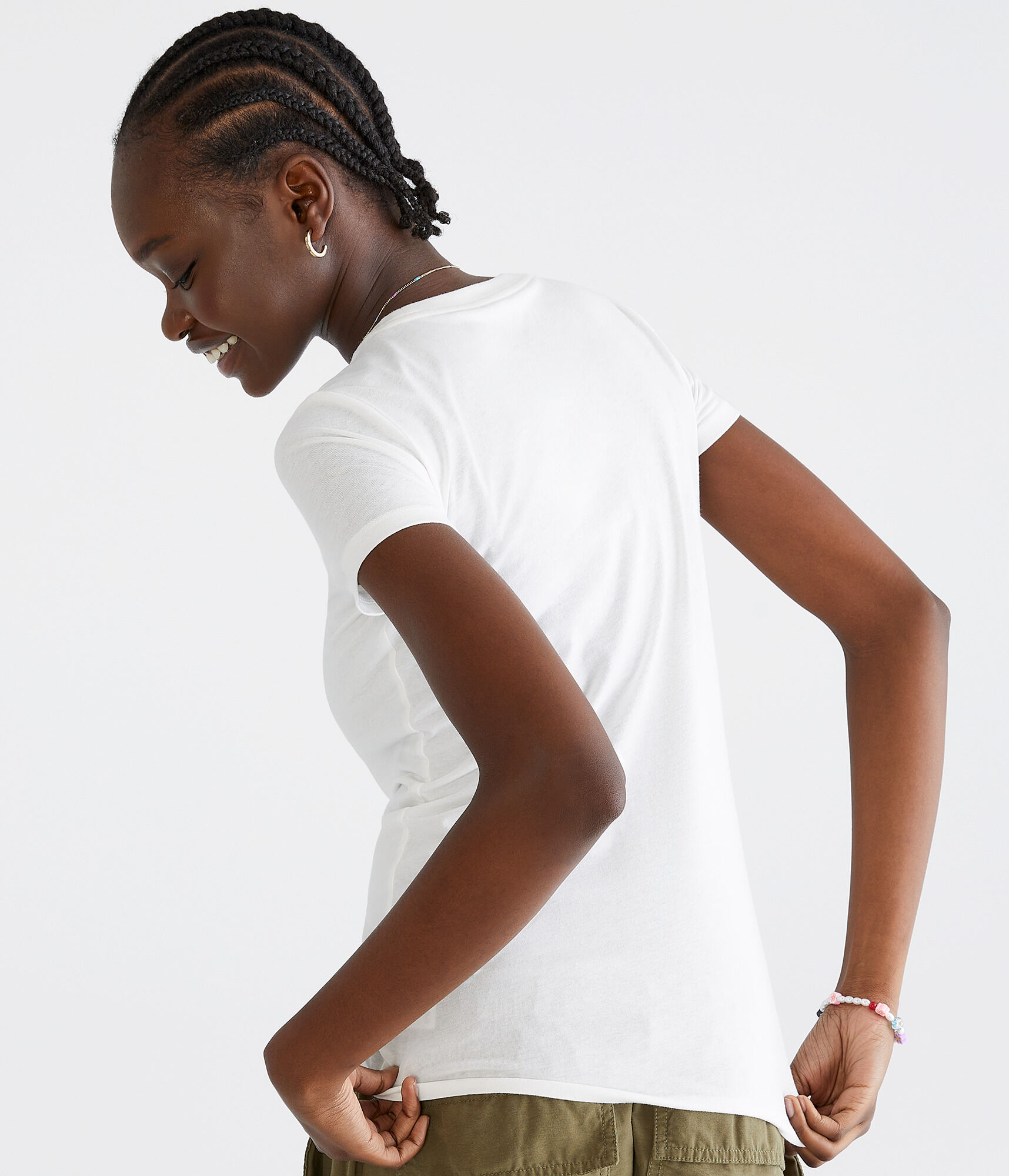 Aeropostale Script Logo Appliqu&eacute; Graphic Tee