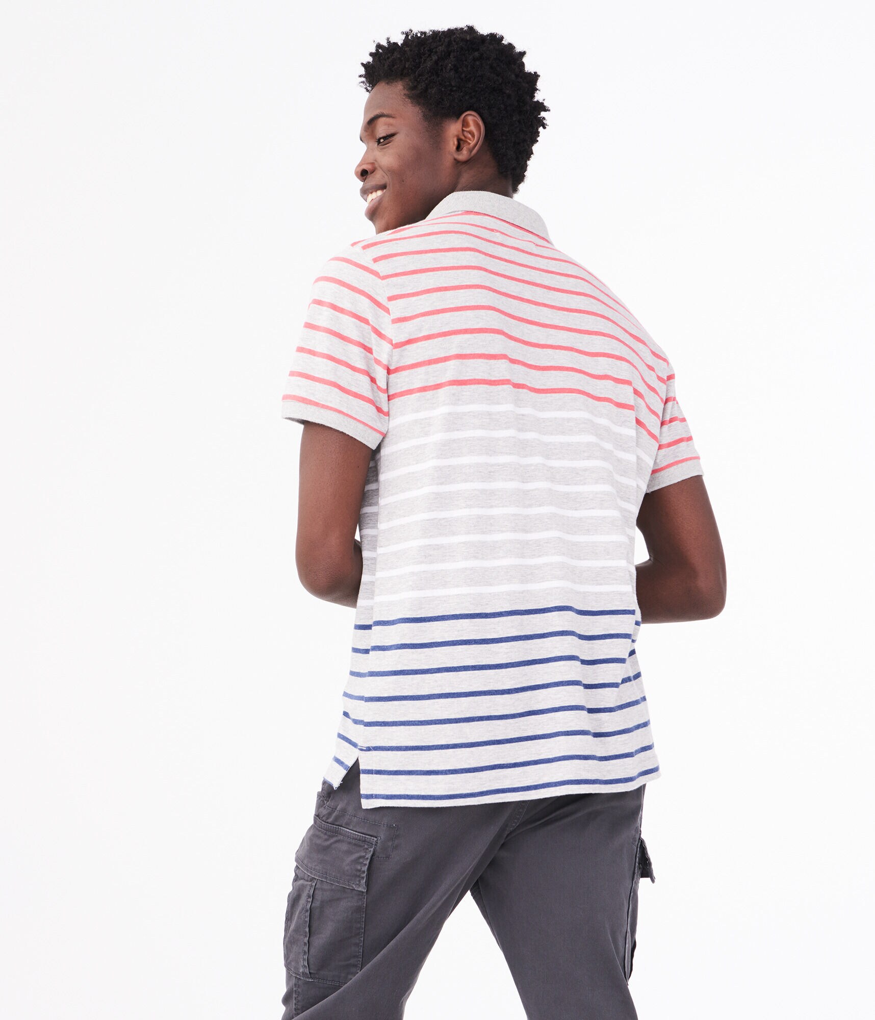 Americana Stripe Jersey Polo