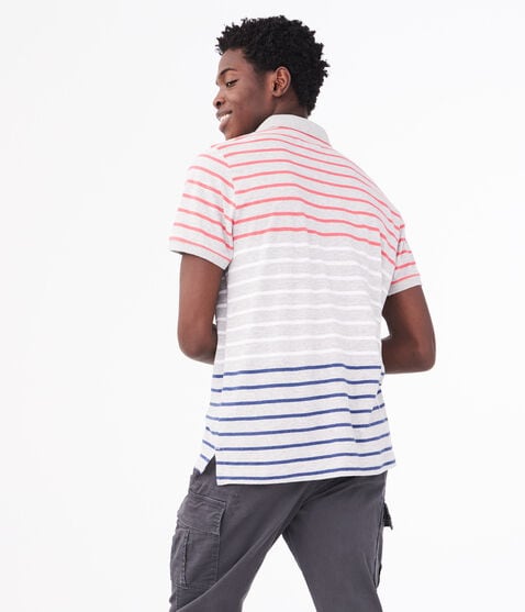 Americana Stripe Jersey Polo