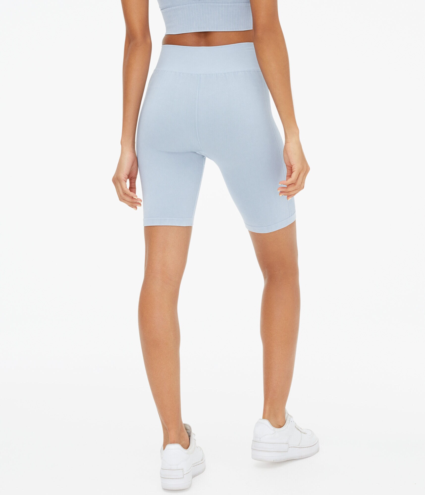 Acid Wash Seamless High-Rise Bike Shorts