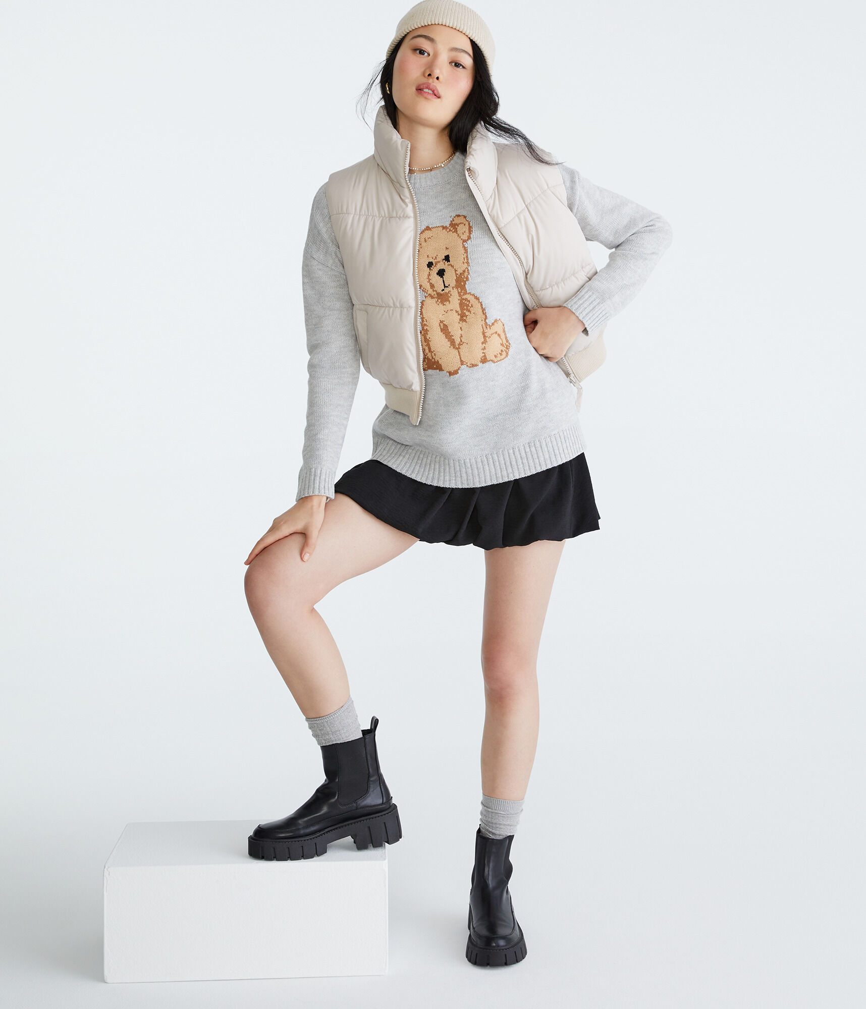 Teddy Bear Crew Sweater