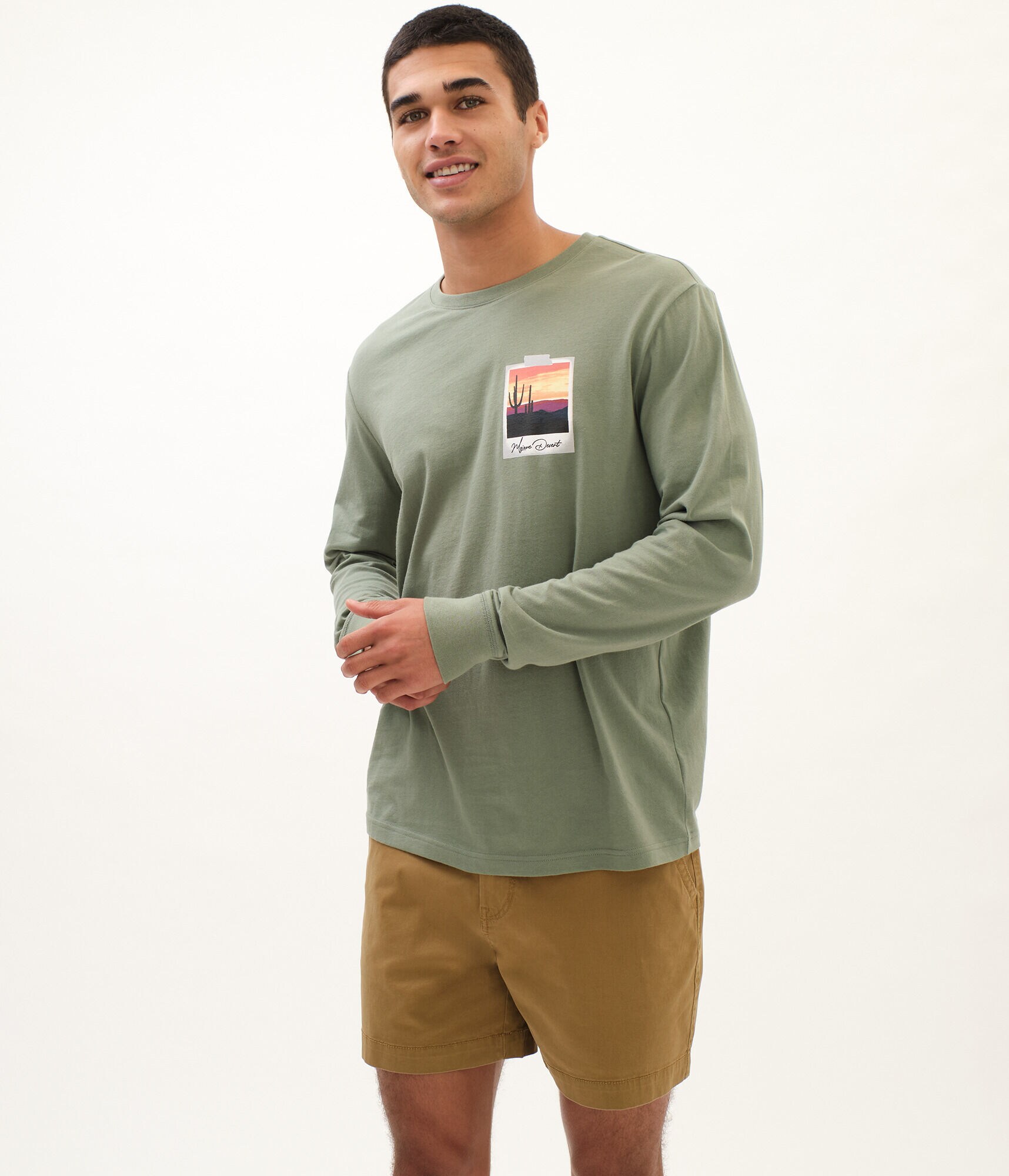Long Sleeve Mojave Desert Photo Graphic Tee