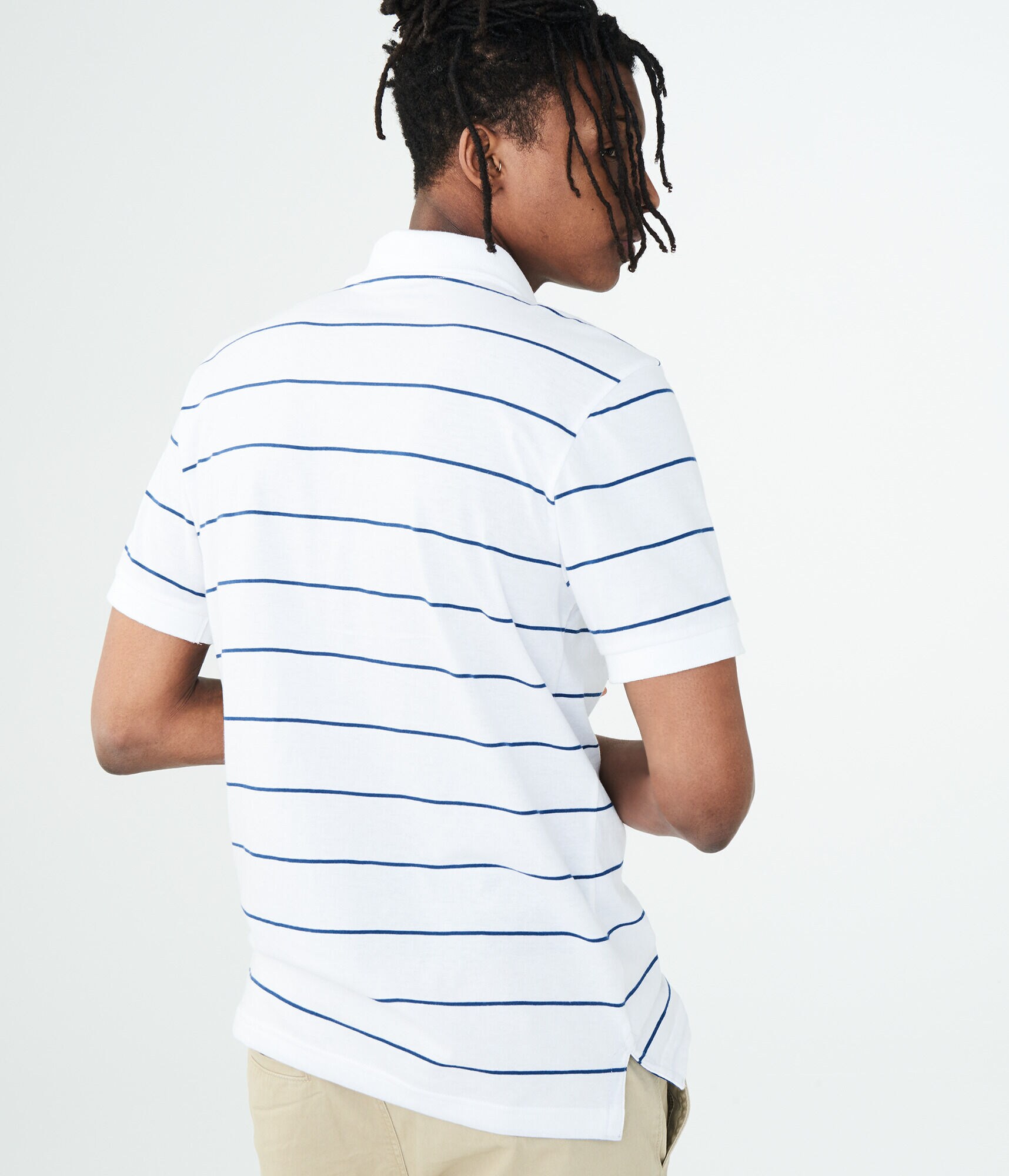 A87 Thin Stripe Jersey Polo
