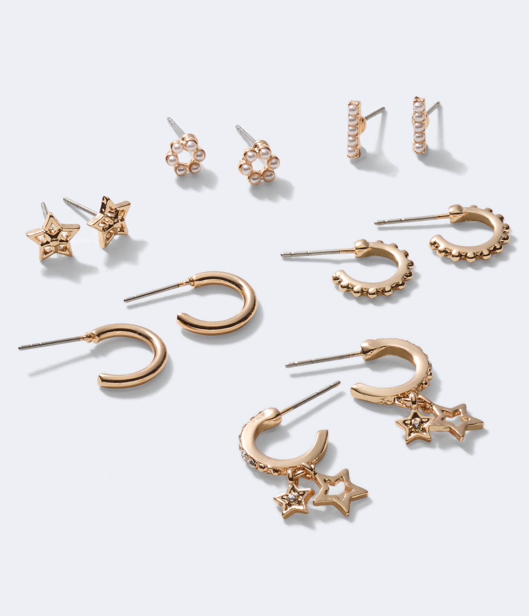 Star Bright Hoop &amp; Stud Earring 6-Pack