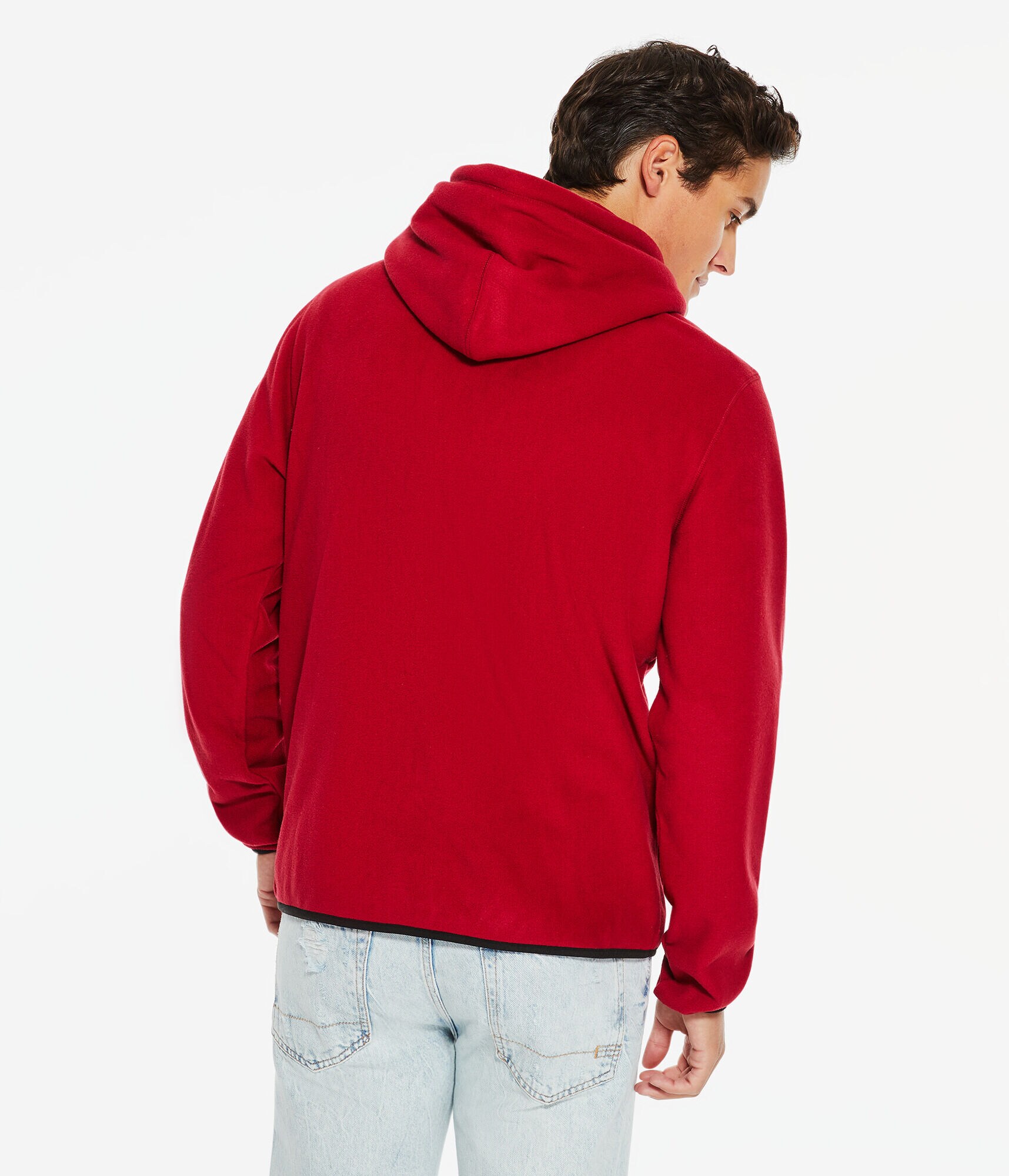 Aero NYC Box Logo Polyfleece Pullover Hoodie