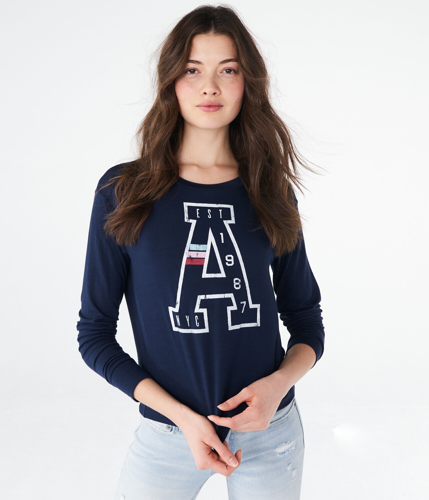 Long Sleeve "A" Est 1987 Tomboy Graphic Tee