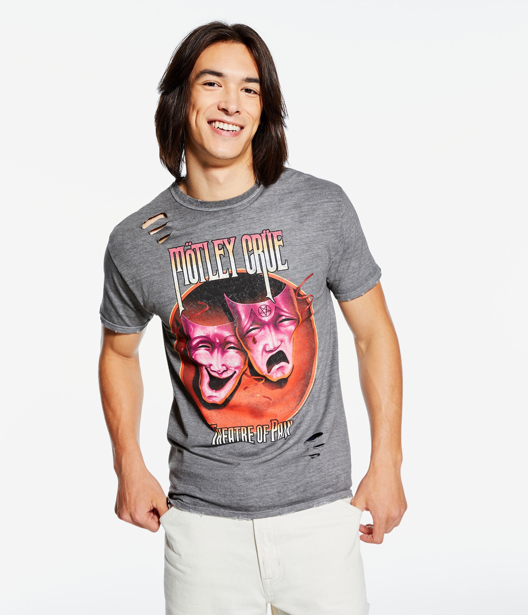 Mötley Crüe Theatre Of Pain Destroyed Graphic Tee