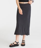 Polka Dot Midi Skirt
