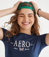 Aeropostale Butterfly Foil Graphic Tee