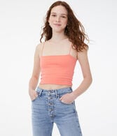 Square-Neck Cropped Cami