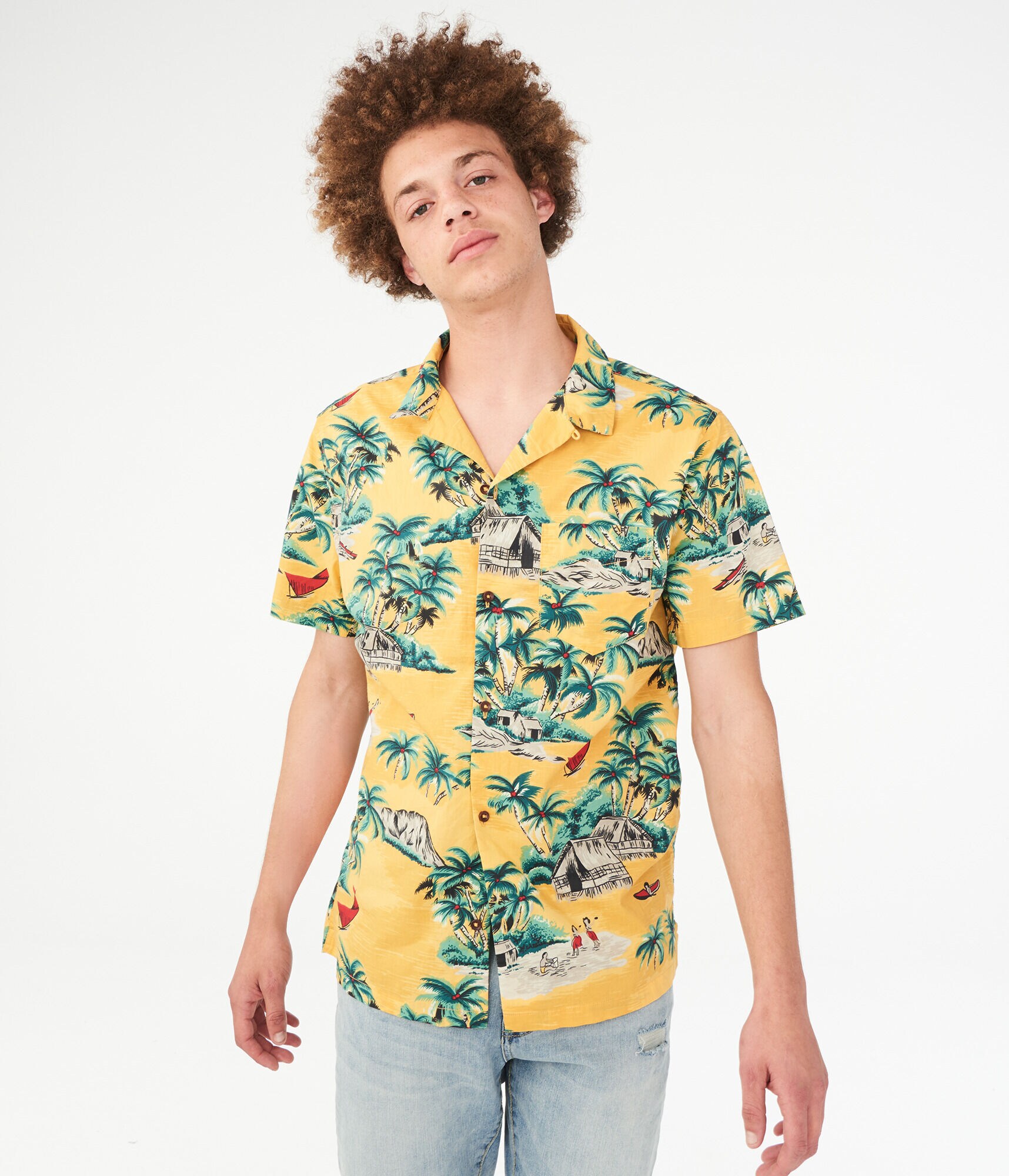 Island Life Button-Down Resort Shirt