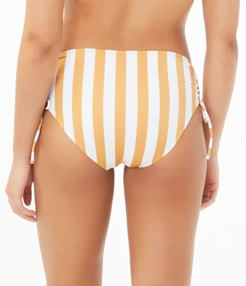 Striped Cinched Hipster Bottom Striped Cinched Hipster Bottom