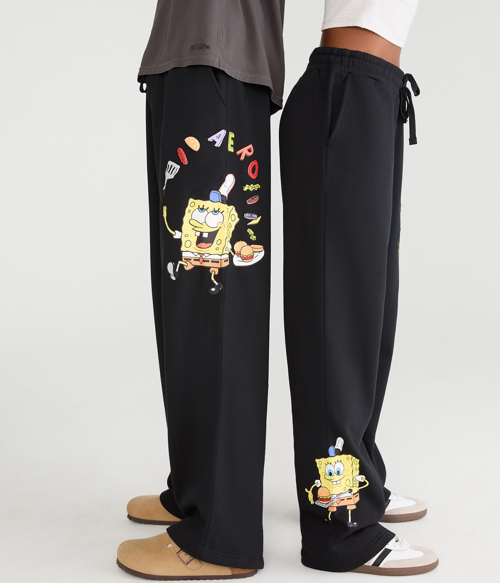 SpongeBob x Aero Krabby Patty Straight Leg Sweatpants