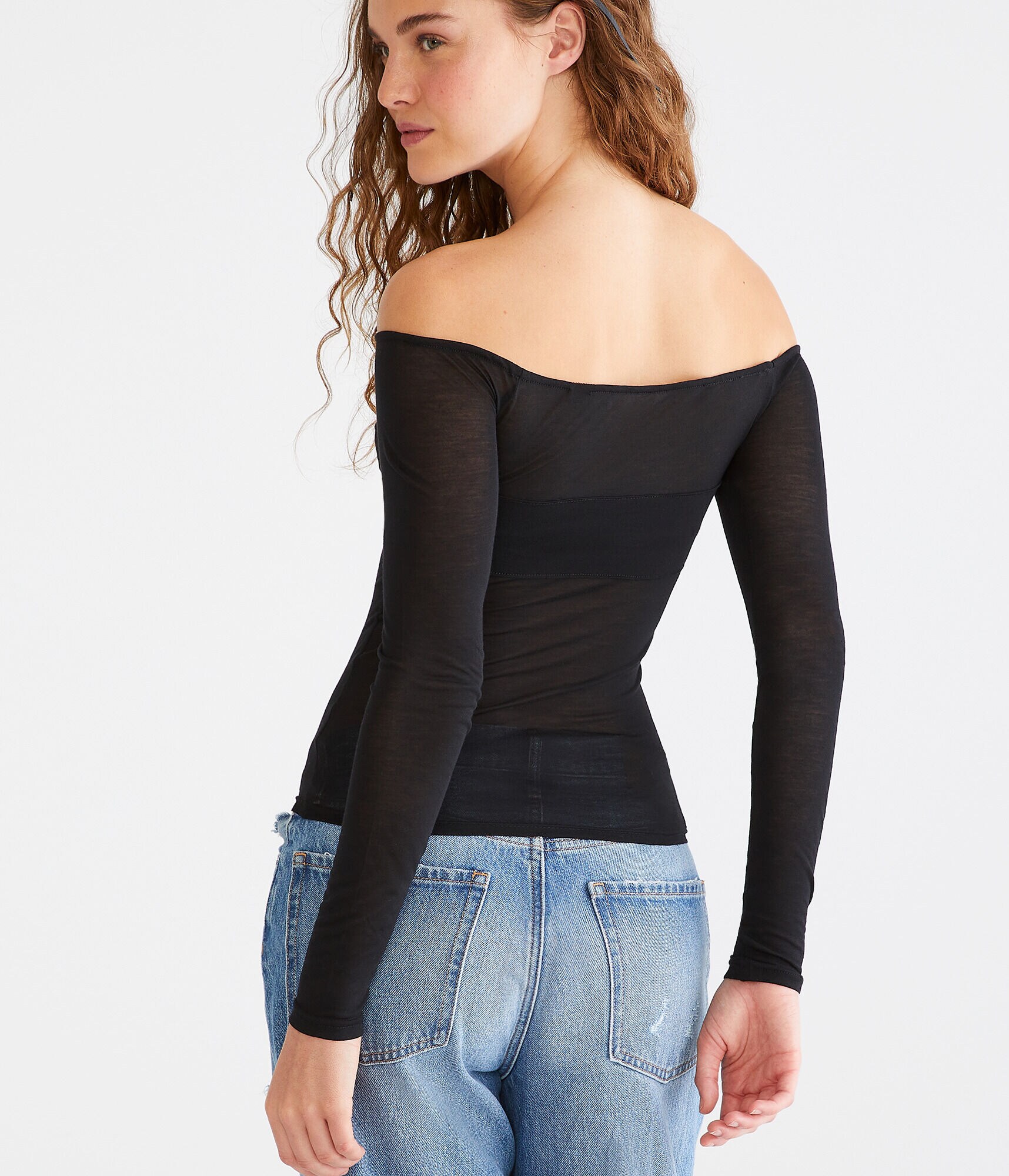 Long Sleeve Off-The-Shoulder Party Top