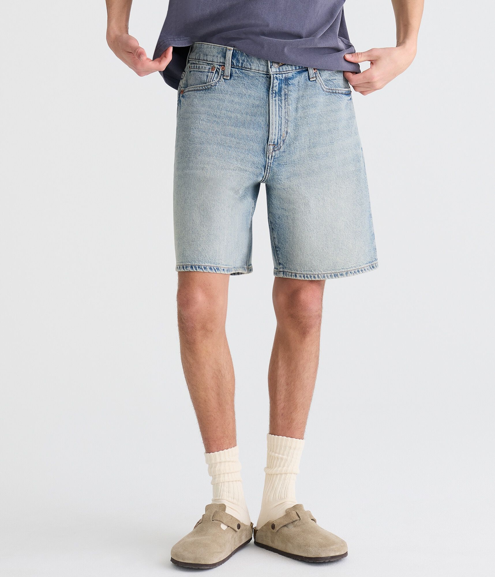 Baggy Denim Shorts 9"