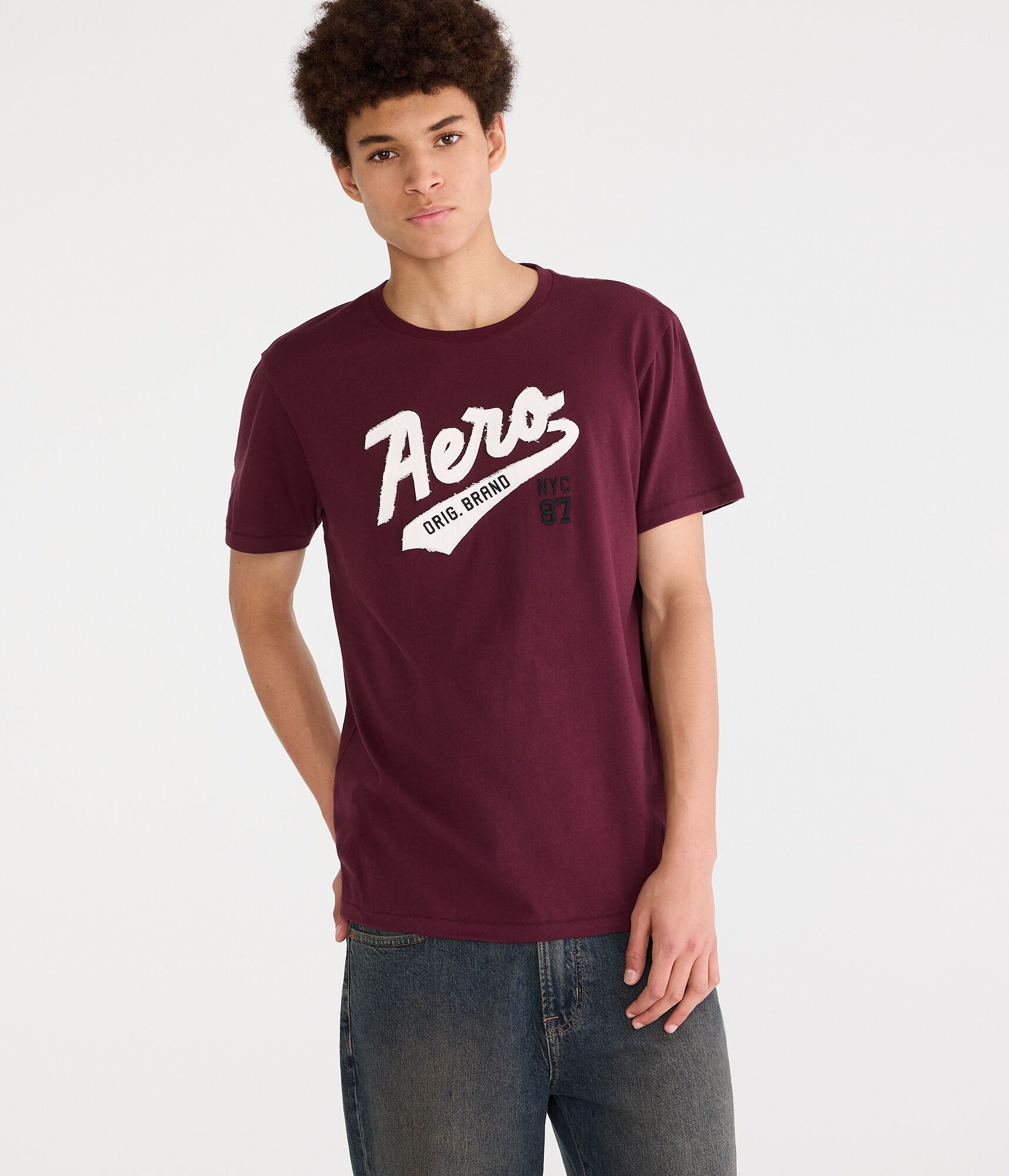 Aero Original Brand Appliqu&eacute; Graphic Tee