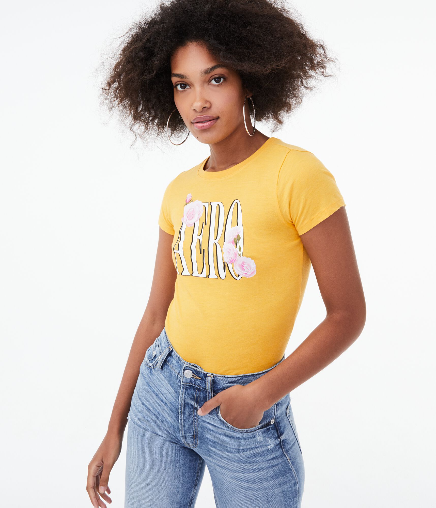 Floral Aero Logo Graphic Tee