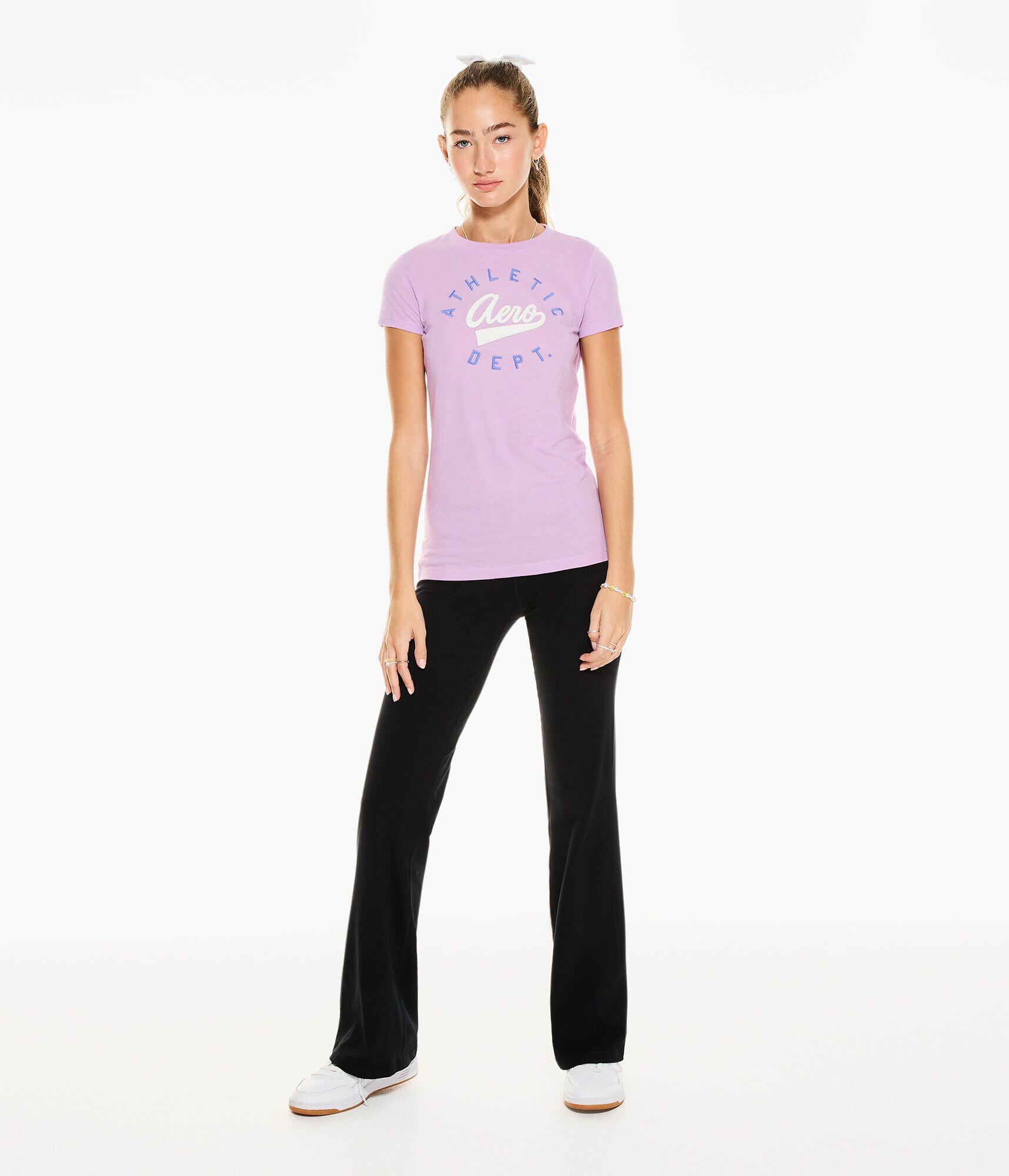 Aero Script Logo Appliqu&eacute; Graphic Tee