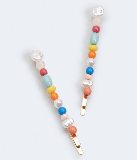 Beaded Hair Slide 2-Pack Beaded Hair Slide 2-Pack