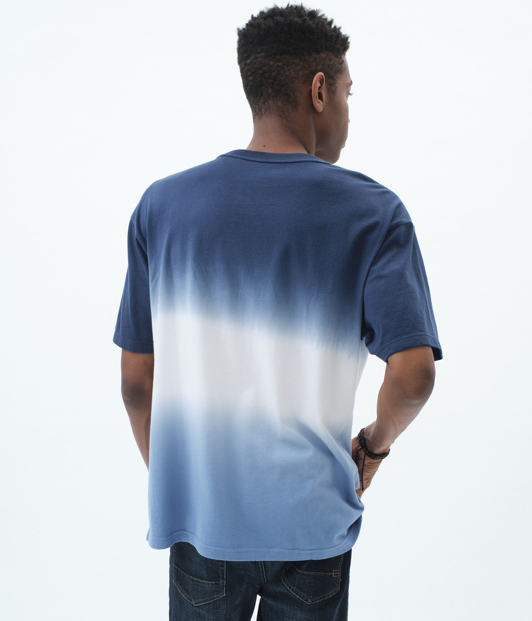 Dip-Dye Loose-Fit Crew Tee