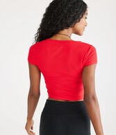 Seriously Soft Ribbed V-Neck Baby Tee