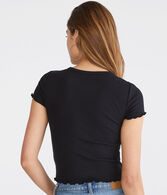 Seriously Soft Ribbed Cropped Shrunken Tee