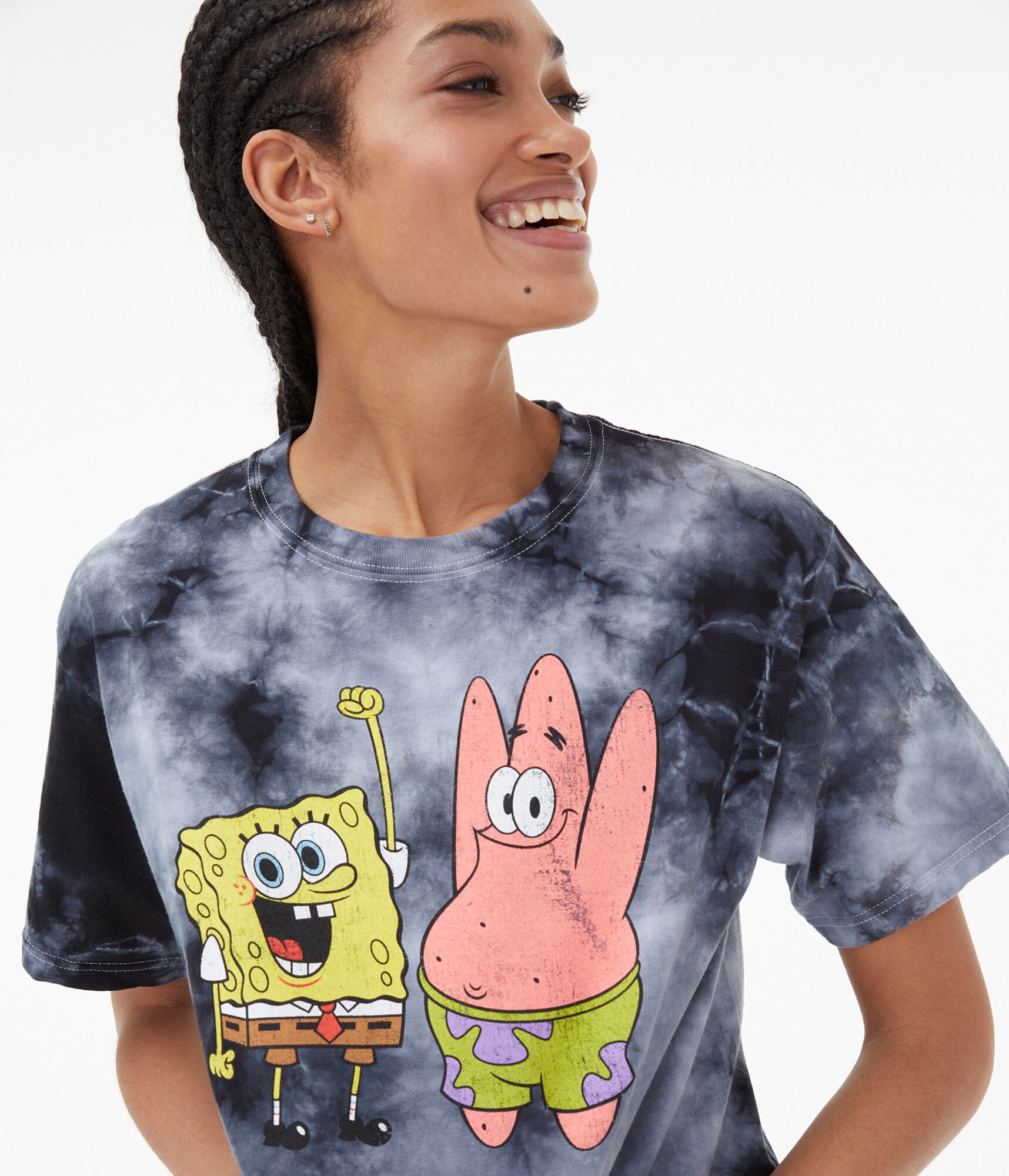 Spongebob and patrick tie dye shirt clearance