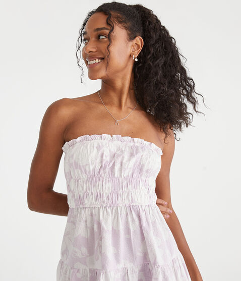 Floral Strapless Mini Dress Floral Strapless Mini Dress