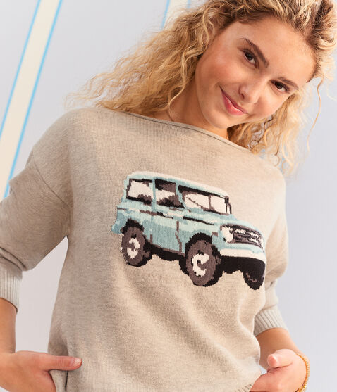 Demetra for Aero SUV Slash-Neck Sweater Demetra for Aero SUV Slash-Neck Sweater