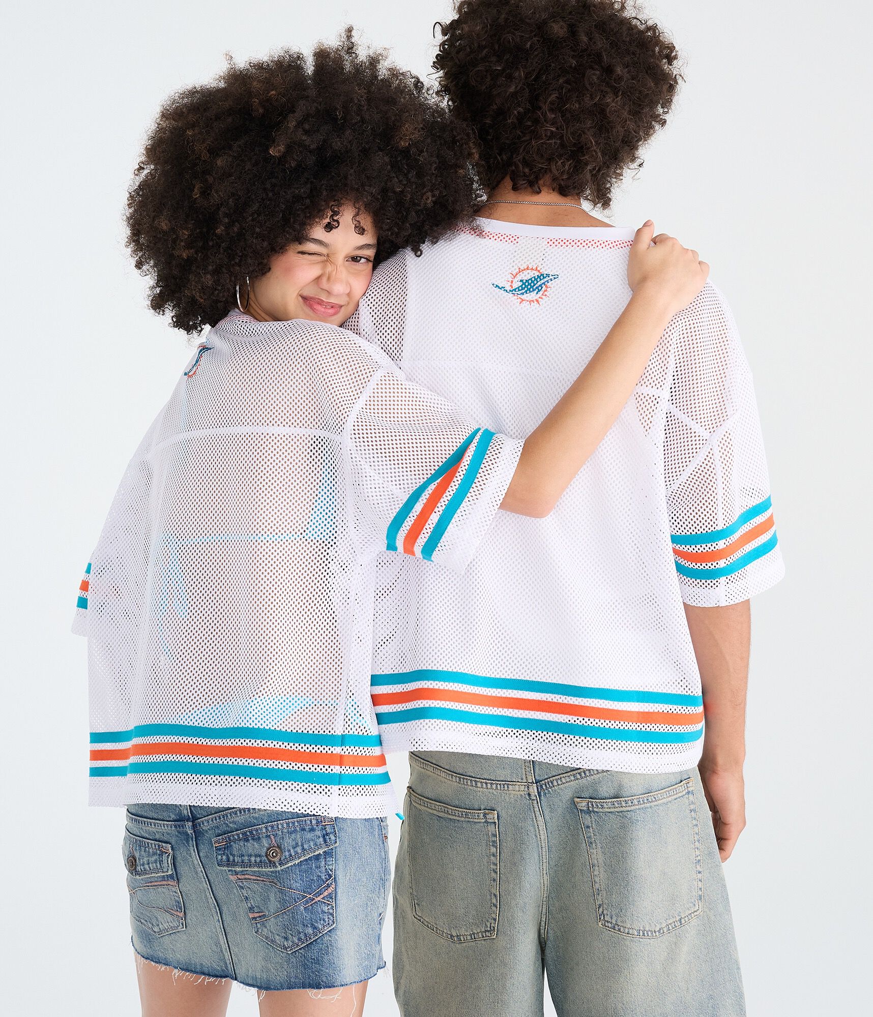 Miami Dolphins Boxy Mesh Top