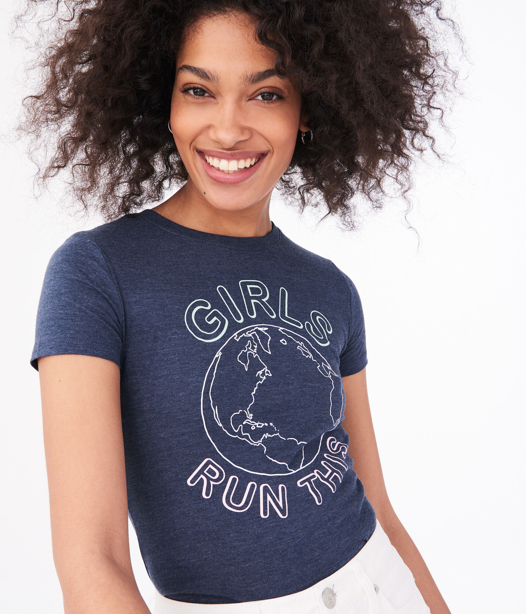 Girls Run This World Graphic Tee