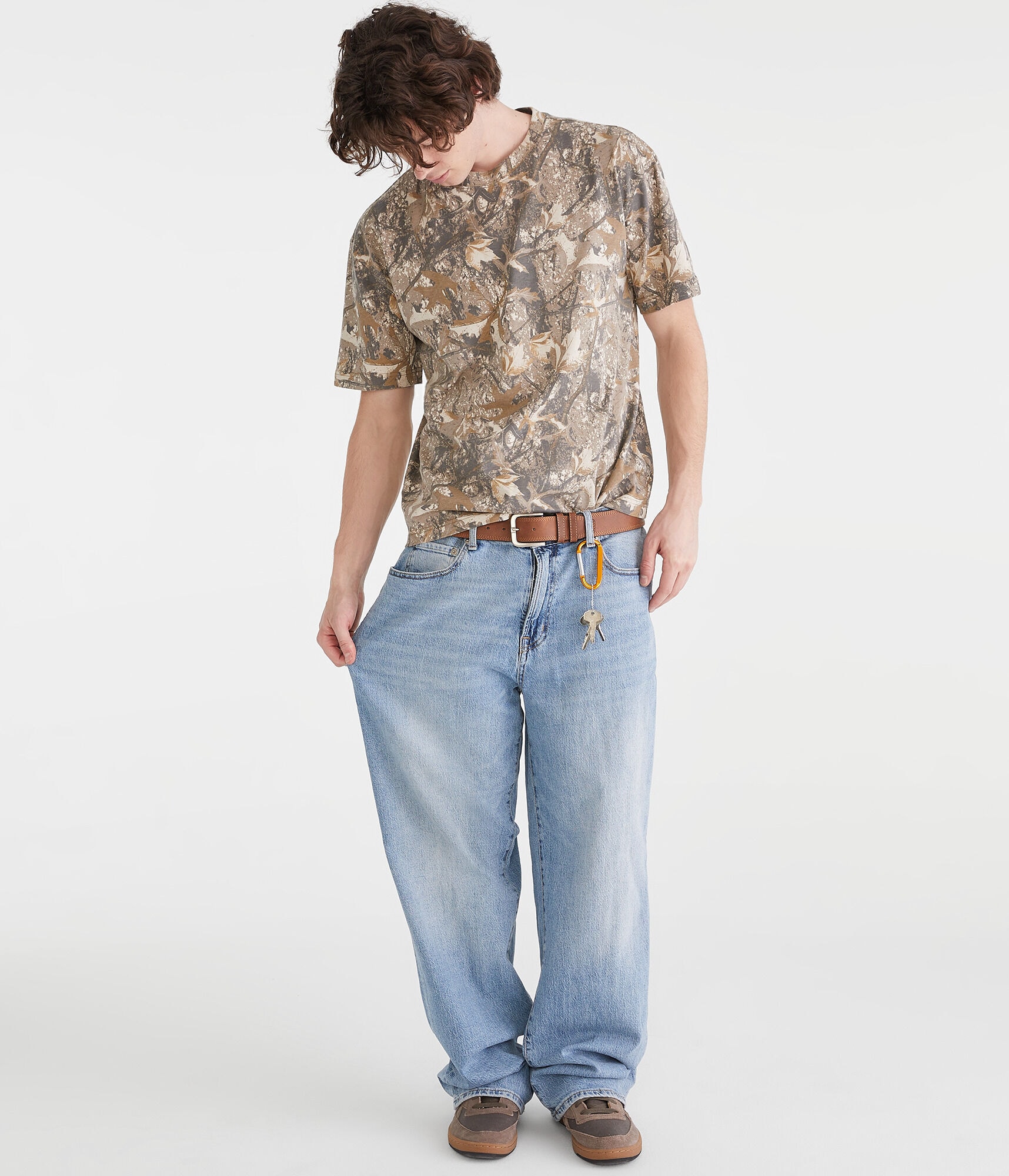 Forest Camo Relaxed Fit Crew Tee