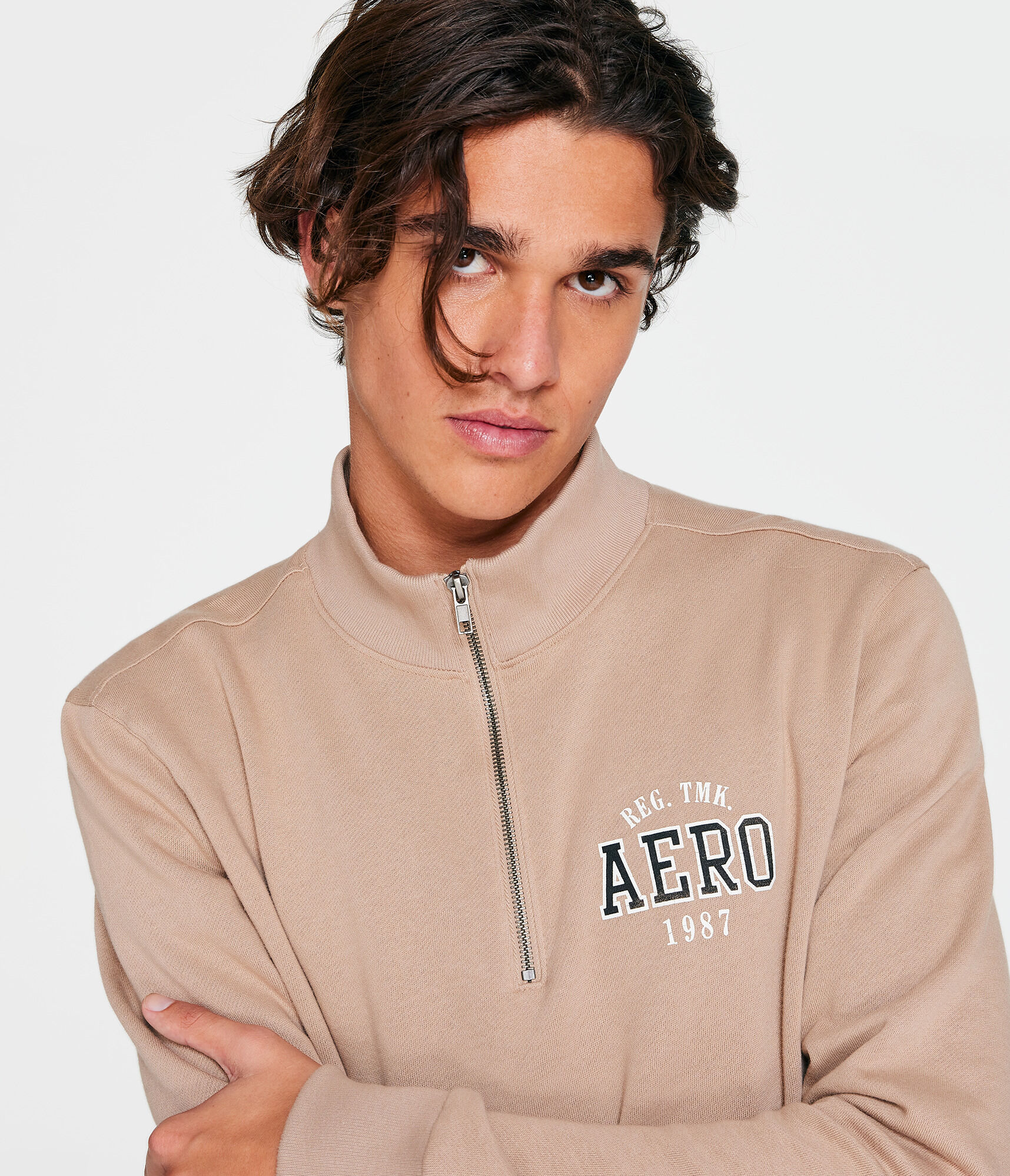 Aero 1987 Quarter-Zip Mock Pullover