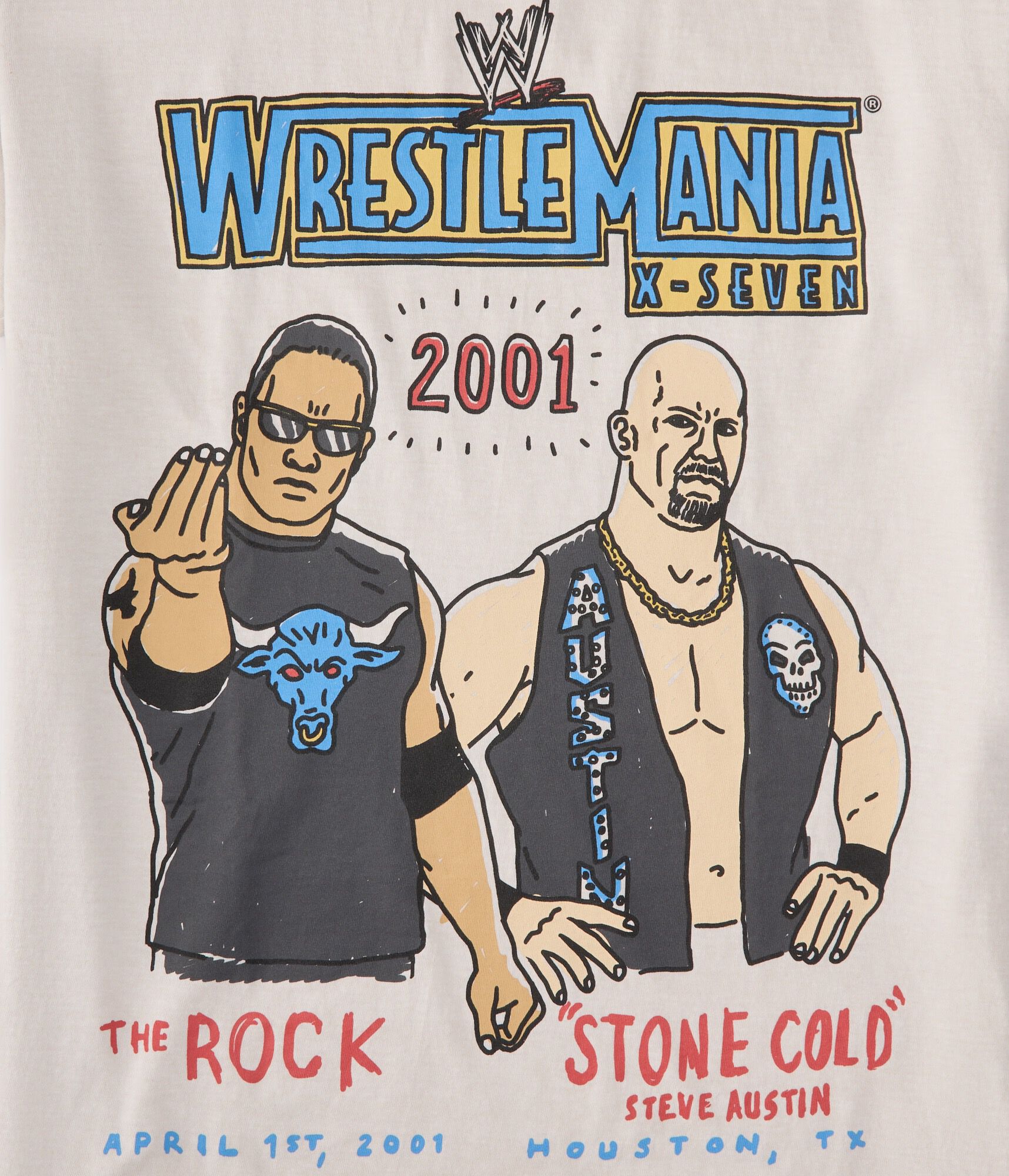 WWE 2001 WrestleMania Graphic Tee