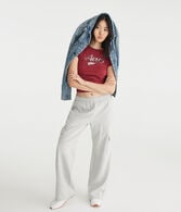 Low-Rise Cargo Wide Leg Sweatpants