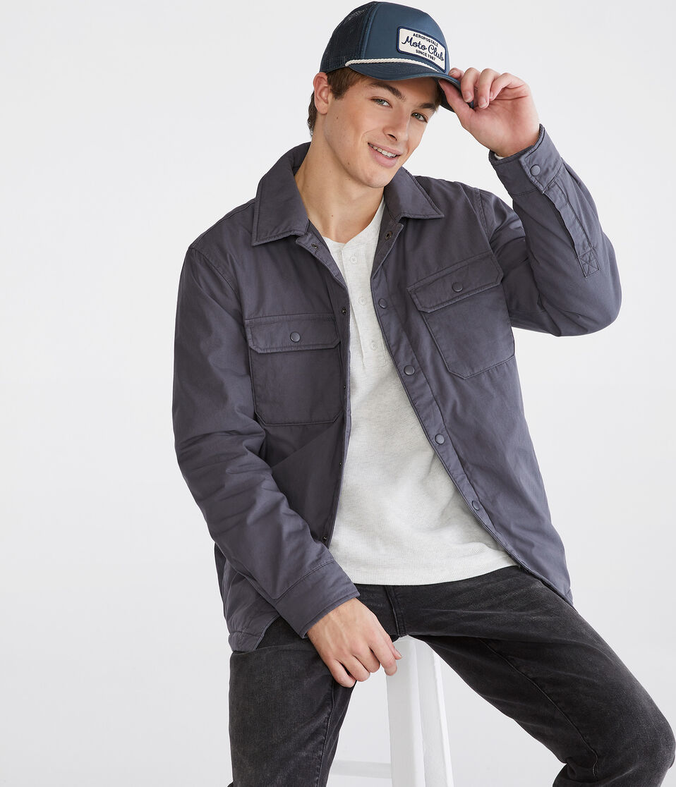 Solid Cotton Shacket