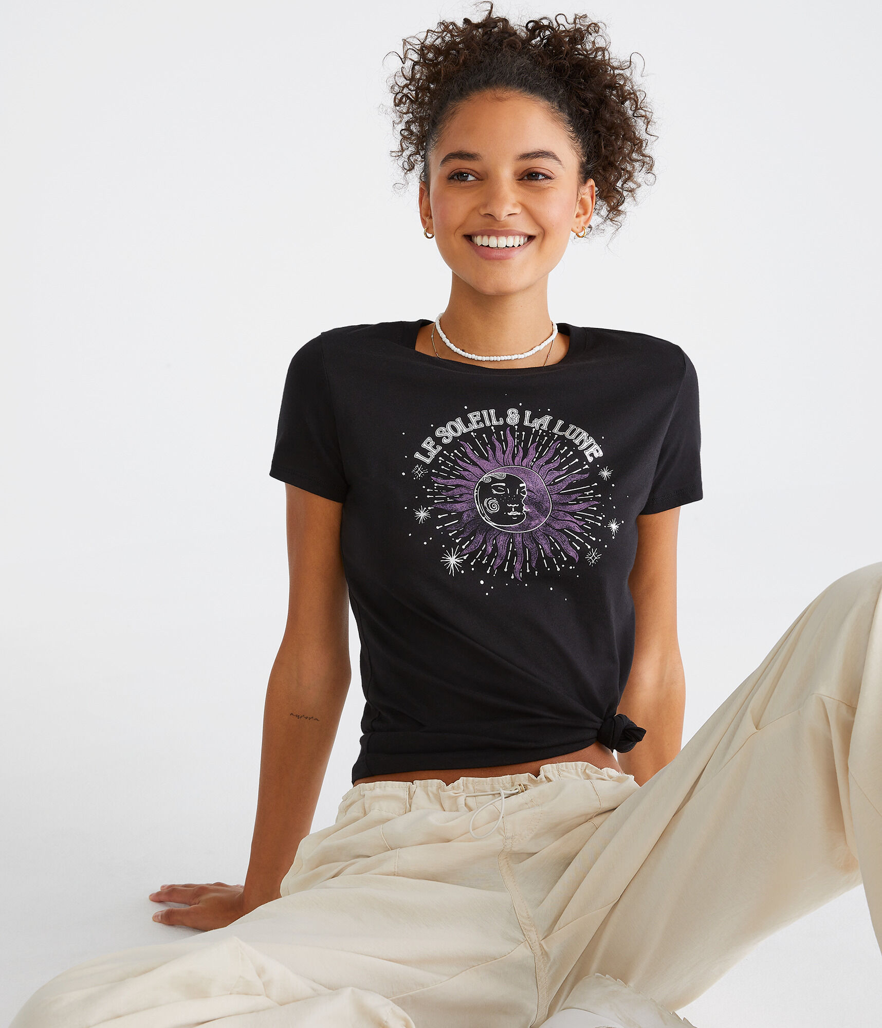 The Sun &amp; The Moon Foil Graphic Tee