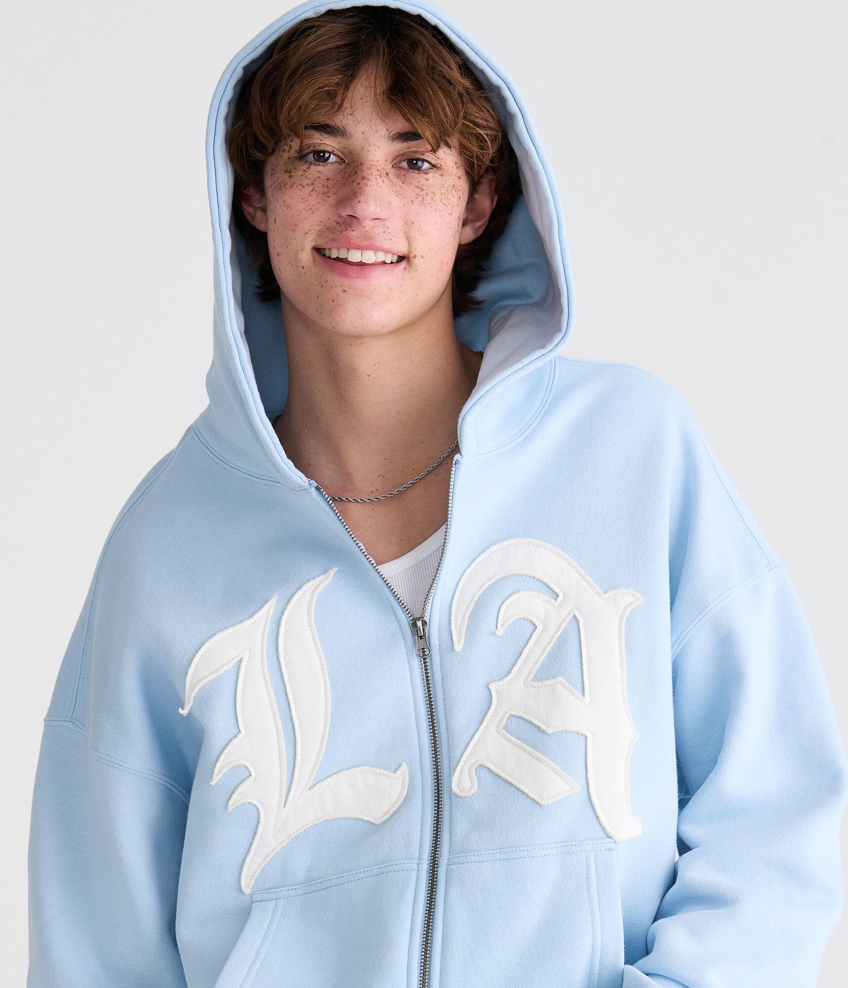 Cloud Soft LA Boxy Full-Zip Hoodie