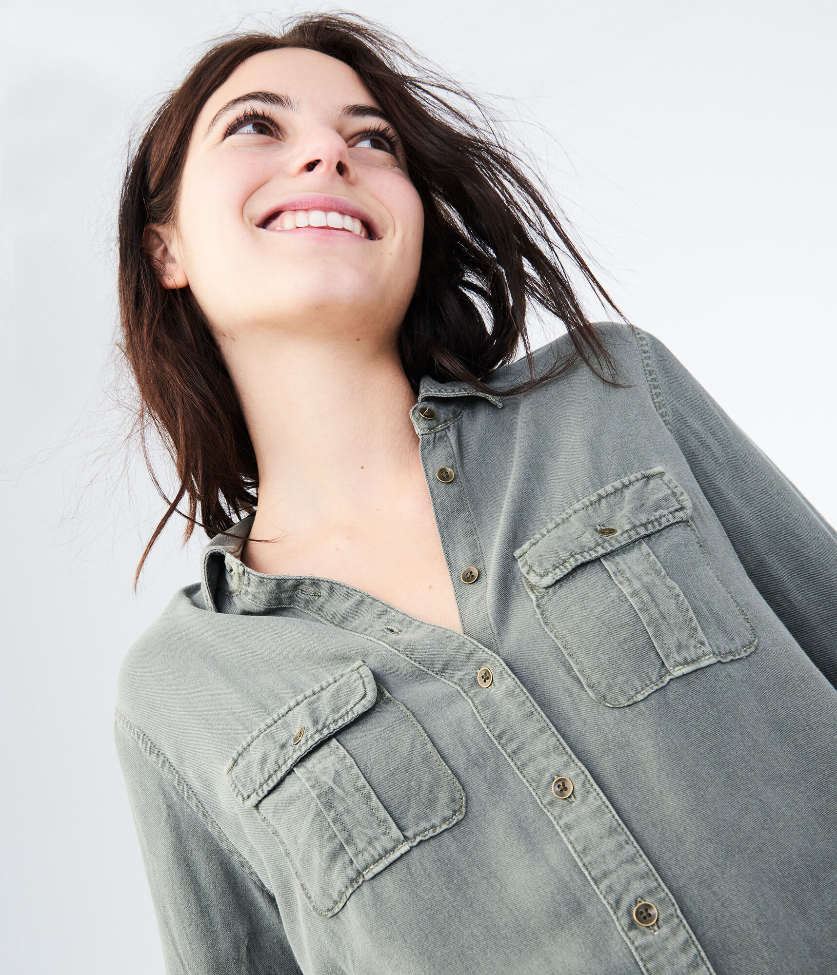 Long Sleeve Utility Woven Shirt