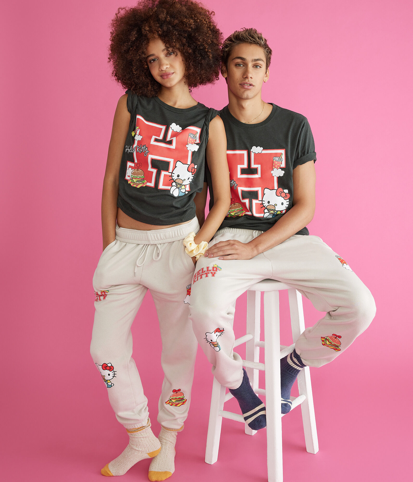 Hello Kitty Large H Oversized Graphic Tee