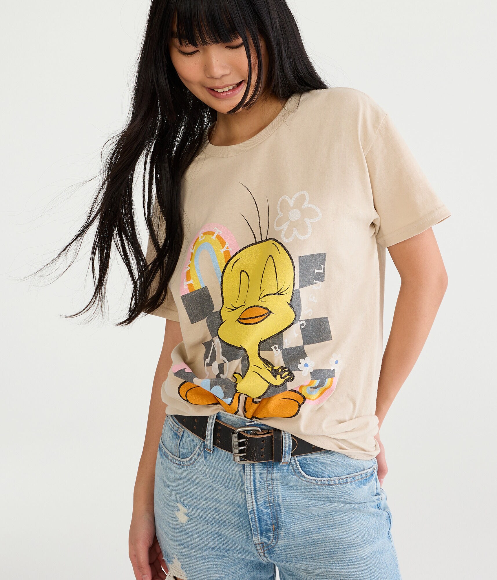 Tweety Bird Boyfriend Graphic Tee
