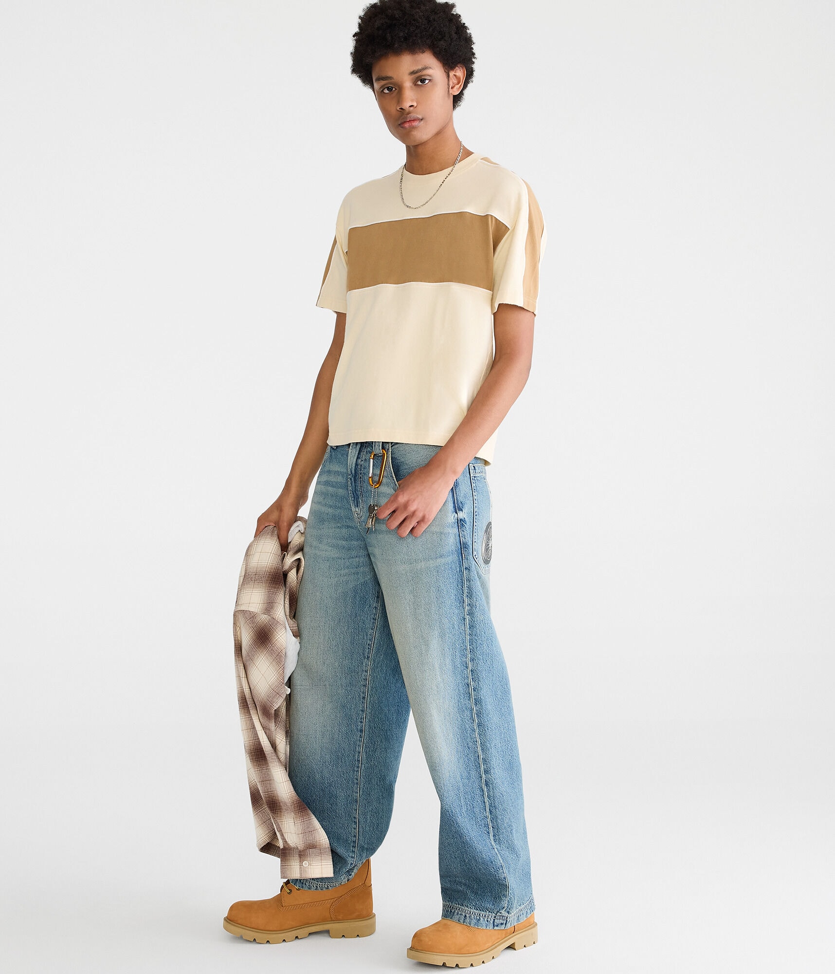 Vintage Colorblocked Crew Tee
